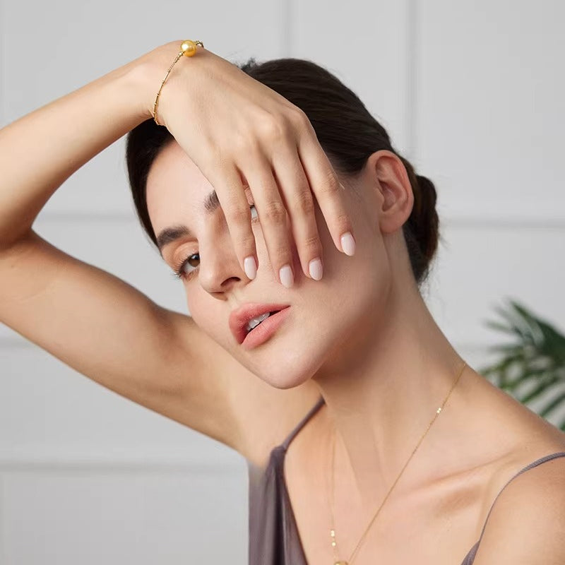 18K gold South Sea pearl bracelet, high-quality jewelry, a premium gift for your girlfriend.
