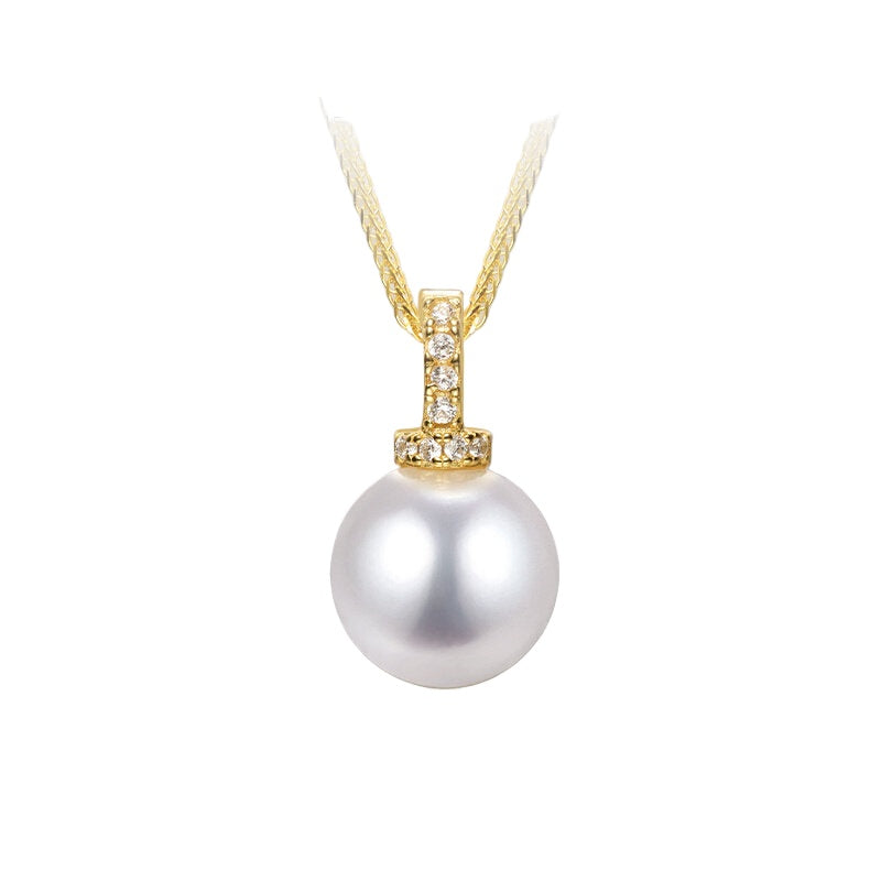 Edison Pearl Pendant S925 Silver Versatile Clasp Fashionable All-match Necklace Freshwater Pearl Necklace Accessory Clavicle Chain