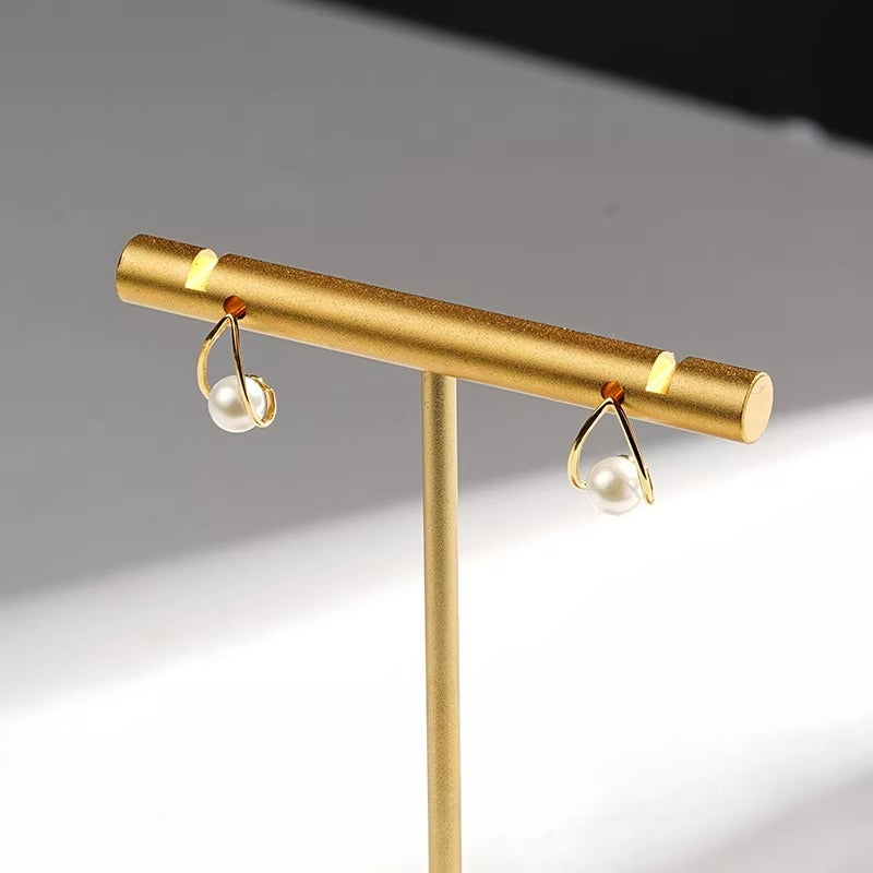 Akoya Pearl Stud Earrings Teardrop Earrings 18K Gold Saltwater Pearl Earrings High-End Jewelry Gift